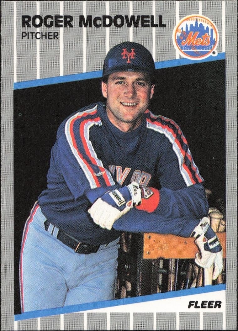 1989 Fleer Roger McDowell #43 trading card