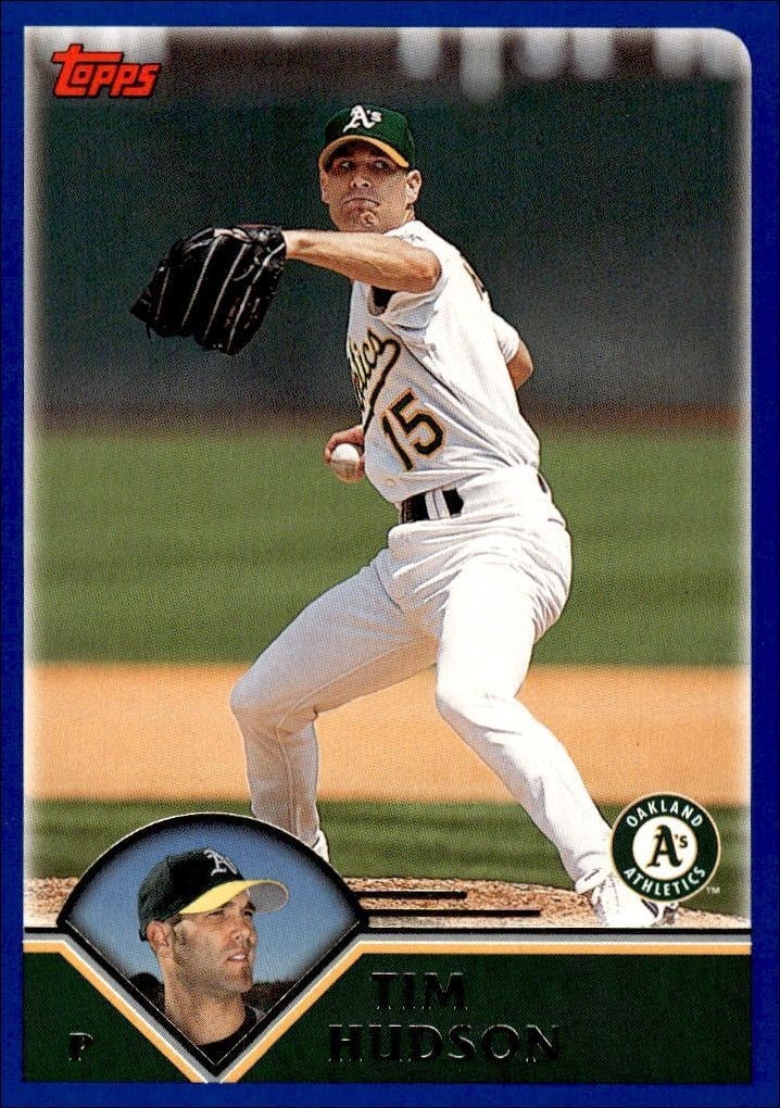 2003 Topps Series 2 Tim Hudson #558 trading card