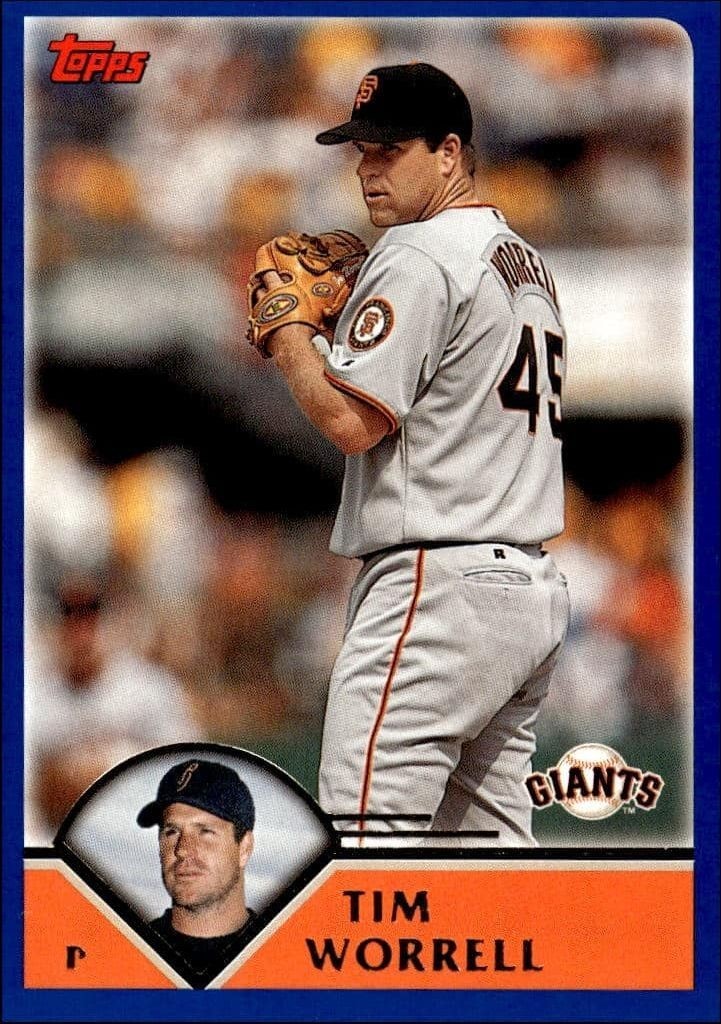 2003 Topps Series 2 Tim Worrell #553 trading card