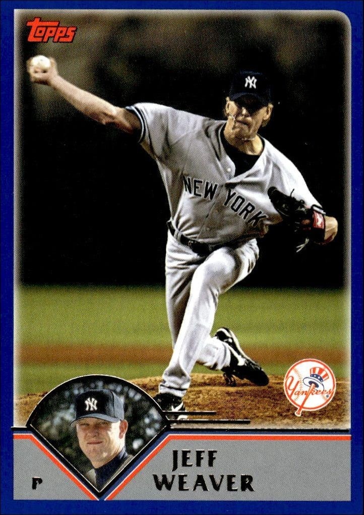 2003 Topps Series 2 Jeff Weaver #529 trading card