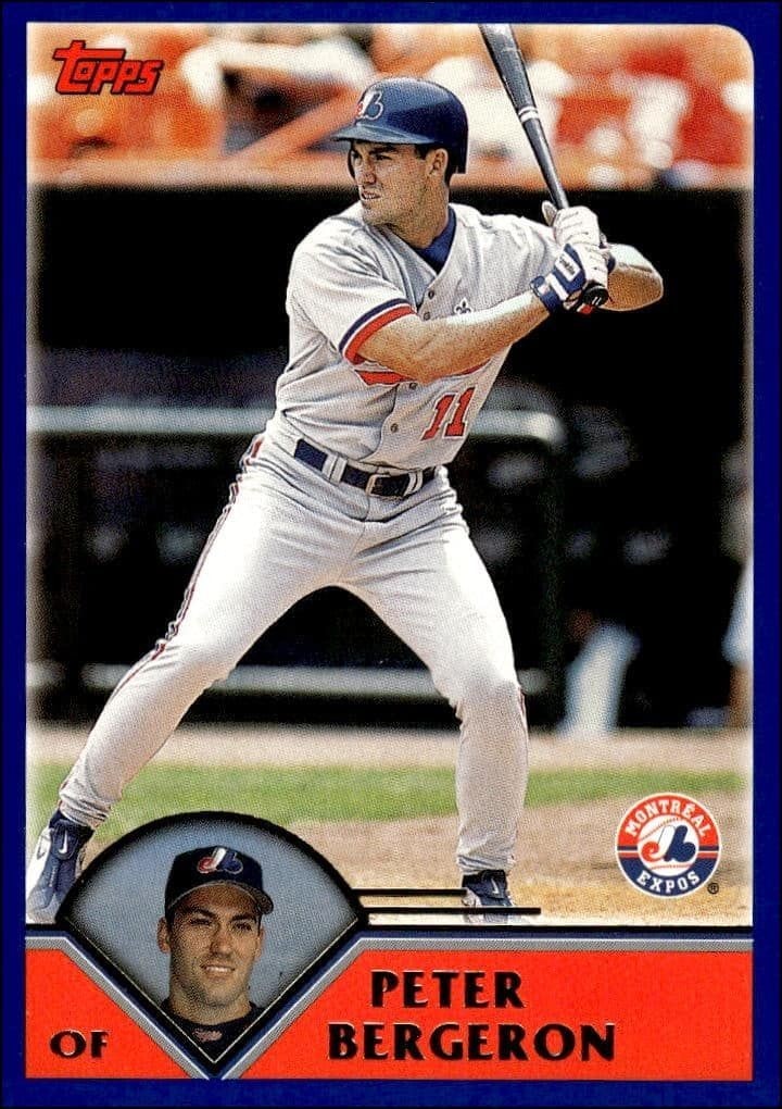 2003 Topps Series 2 Peter Bergeron #618 trading card