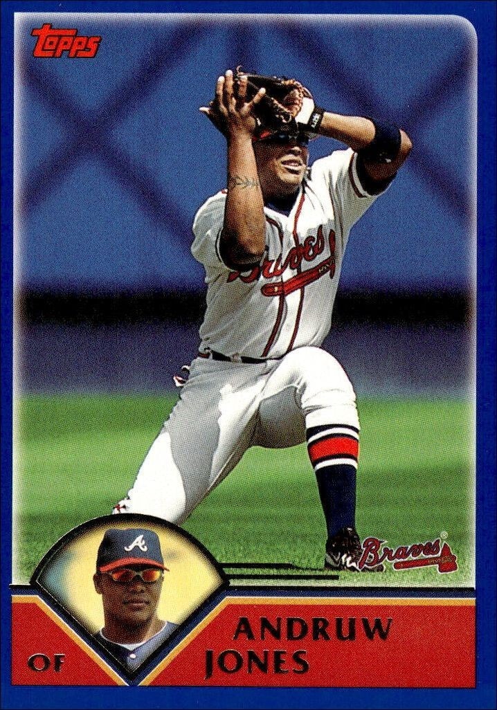 2003 Topps Series 1 Andruw Jones #13 trading card