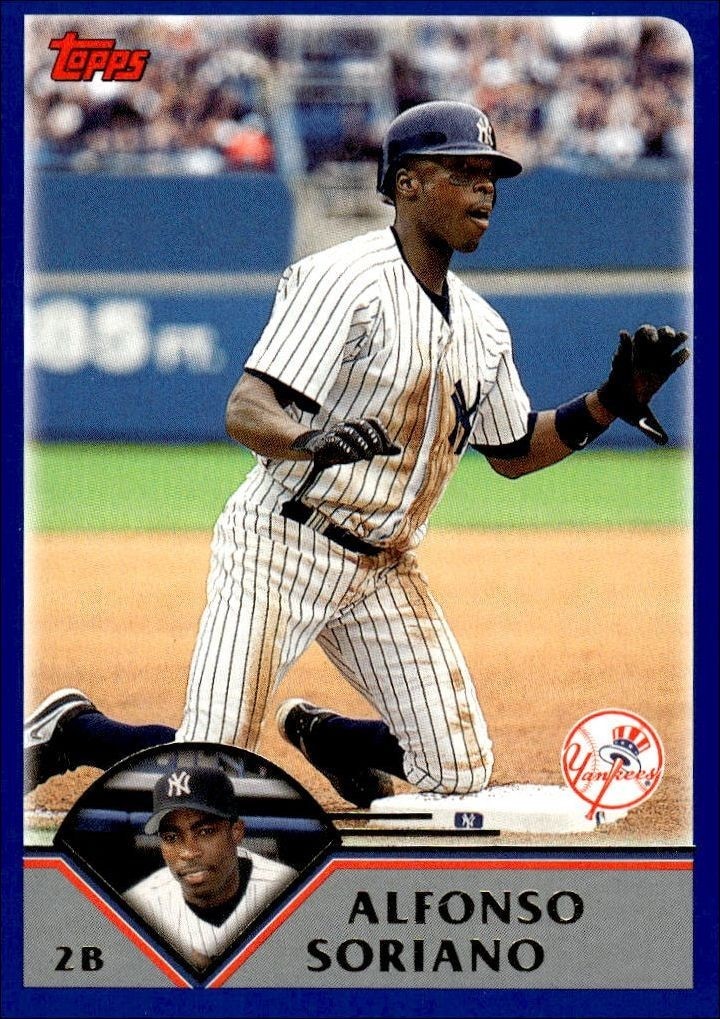 2003 Topps Series 1 Alfonso Soriano #90 trading card
