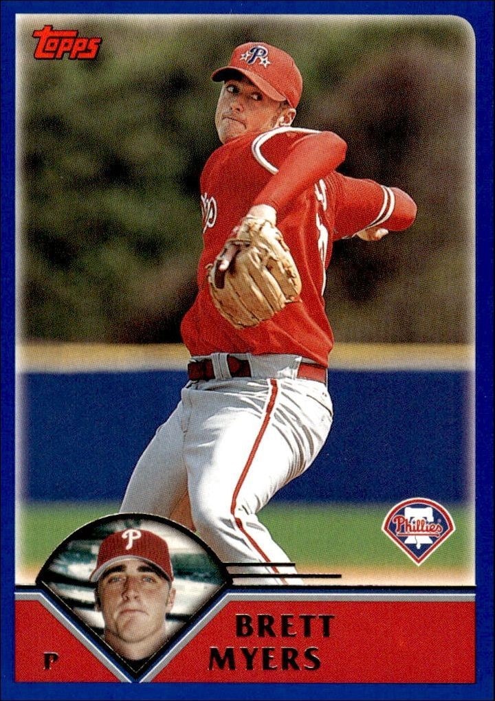 2003 Topps Series 1 Brett Myers #22 trading card