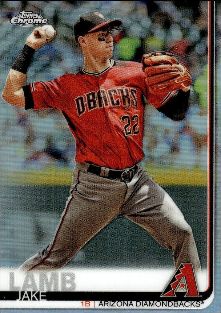 2019 Topps Chrome Jake Lamb #334 trading card