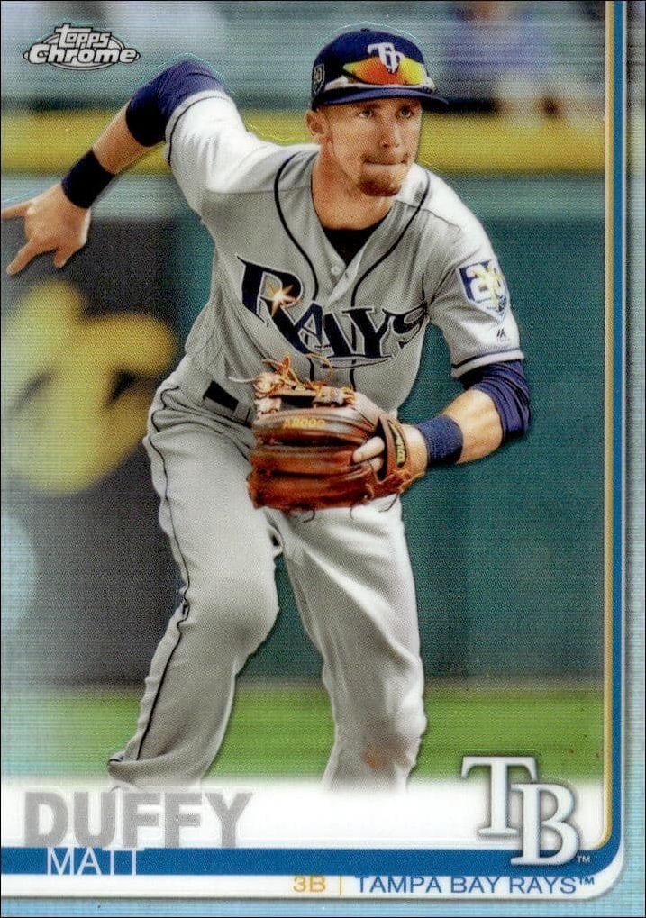 2019 Topps Chrome Matt Duffy #104 trading card
