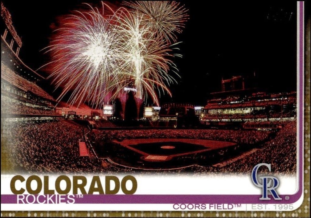 2019 Topps Series 2 Coors Field #604 trading card