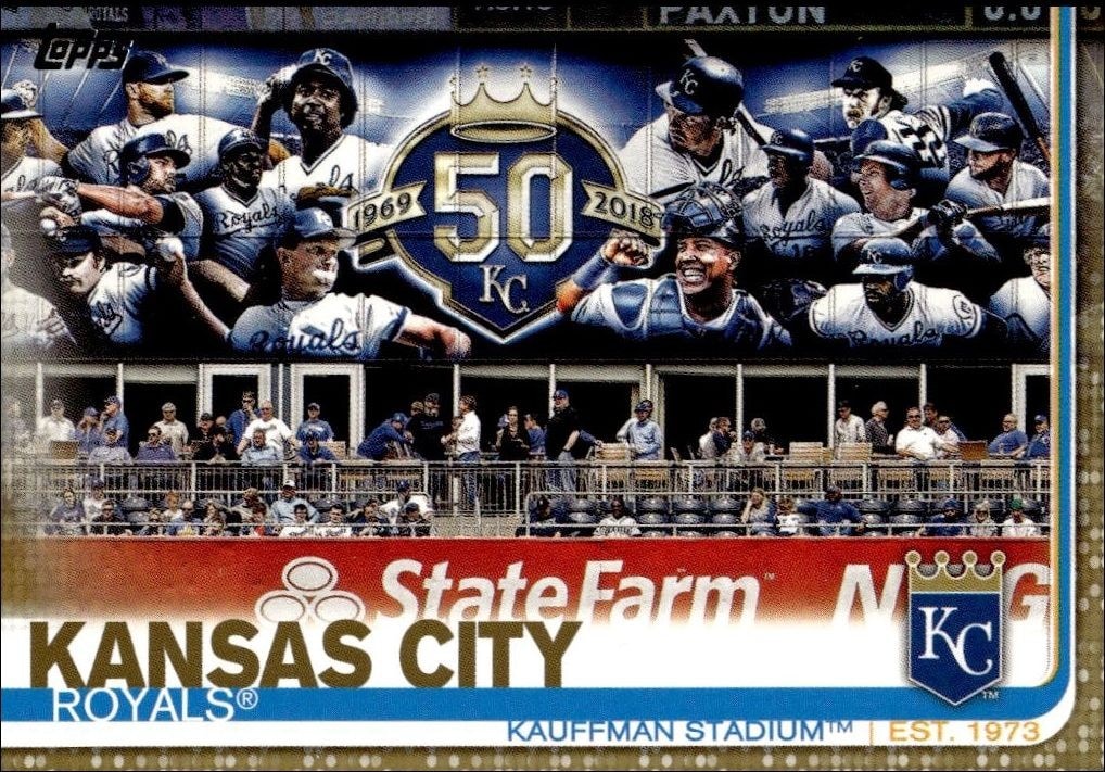 2019 Topps Series 2 Kauffman Stadium #609 trading card