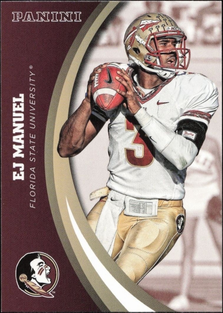 2015 Panini Florida State Seminoles Ej Manuel #22 trading card