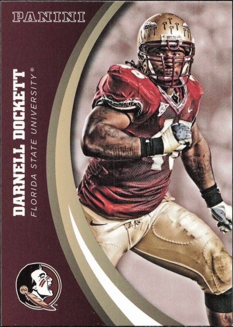 2015 Panini Florida State Seminoles Darnell Dockett #15 trading card