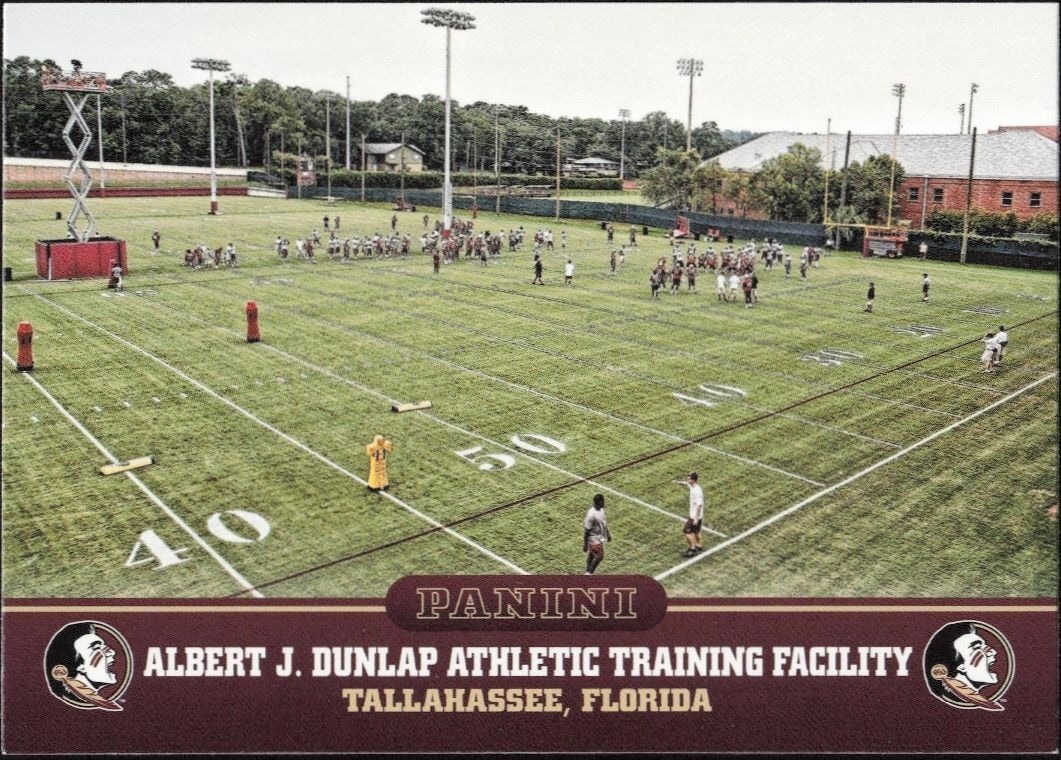 2015 Panini Florida State Seminoles Albert J. Dunlap Athletic Training Facility #9 trading card
