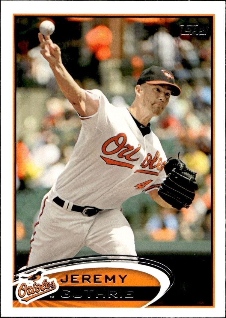 2012 Topps Series 1 Jeremy Guthrie #4 trading card