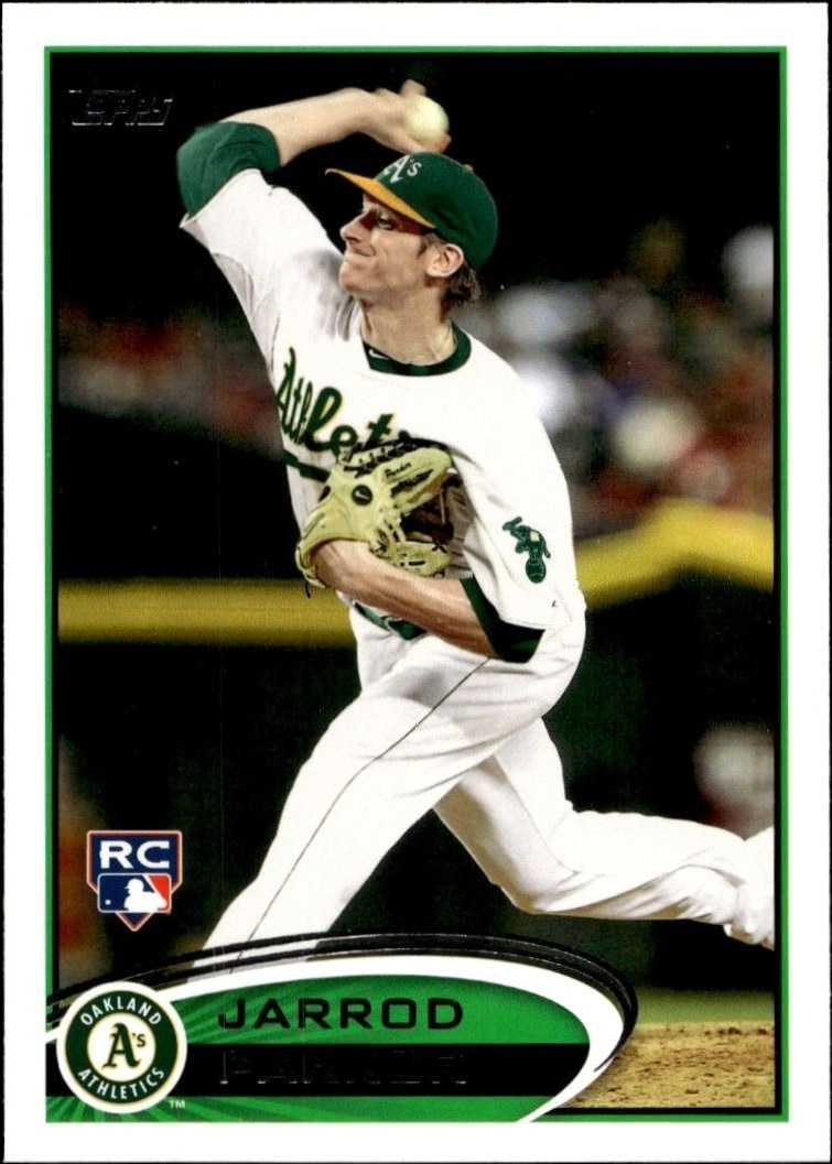 2012 Topps Series 2 Jarrod Parker #418 trading card
