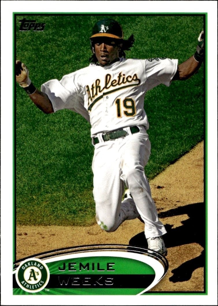 2012 Topps Series 2 Jemile Weeks #640 trading card