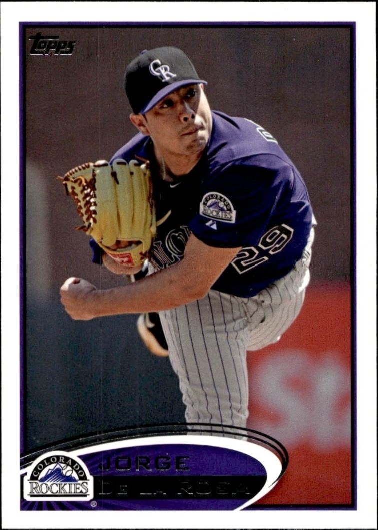 2012 Topps Series 2 Jorge de la Rosa #496 trading card