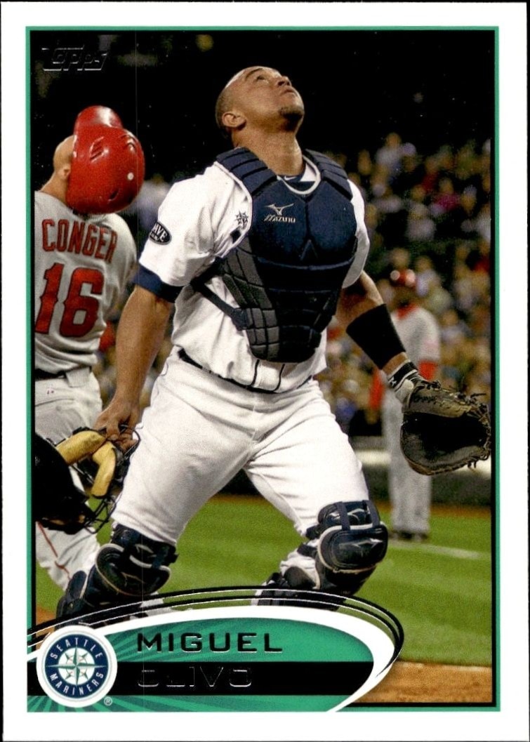 2012 Topps Series 1 Miguel Olivo #118 trading card