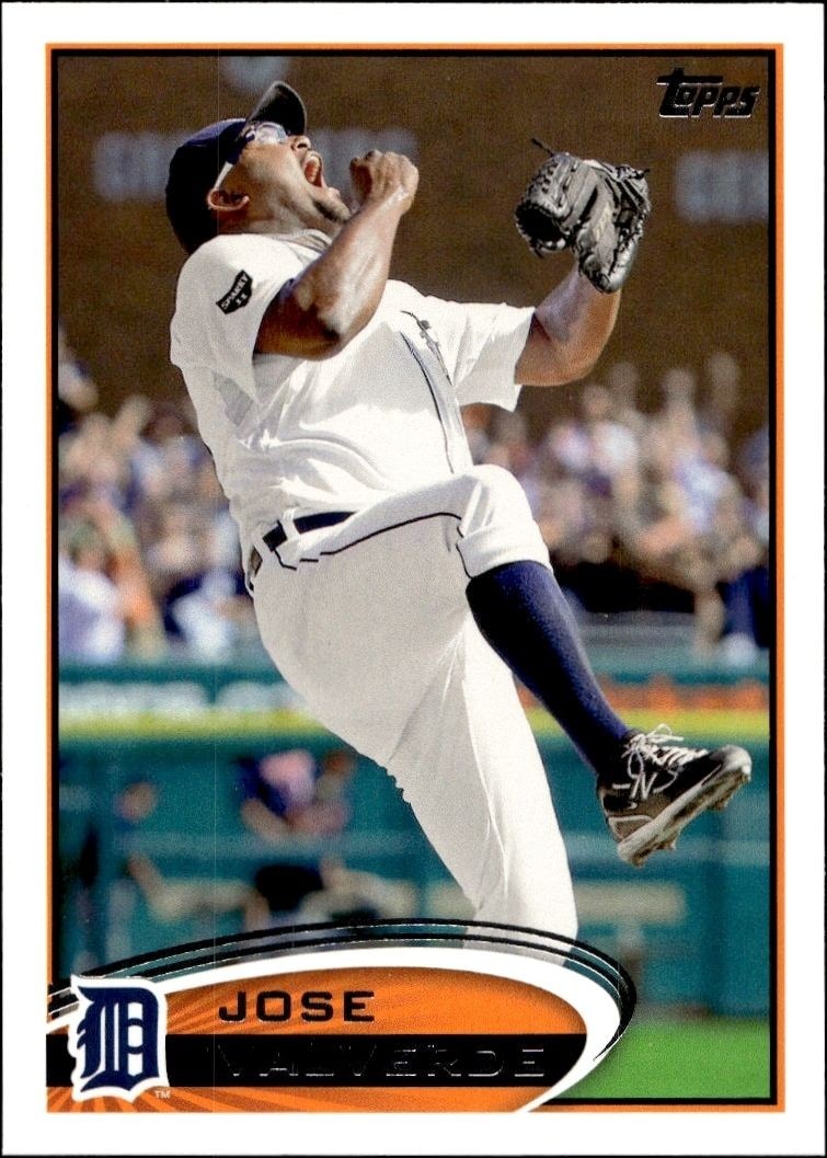 2012 Topps Series 2 Jose Valverde #564 trading card