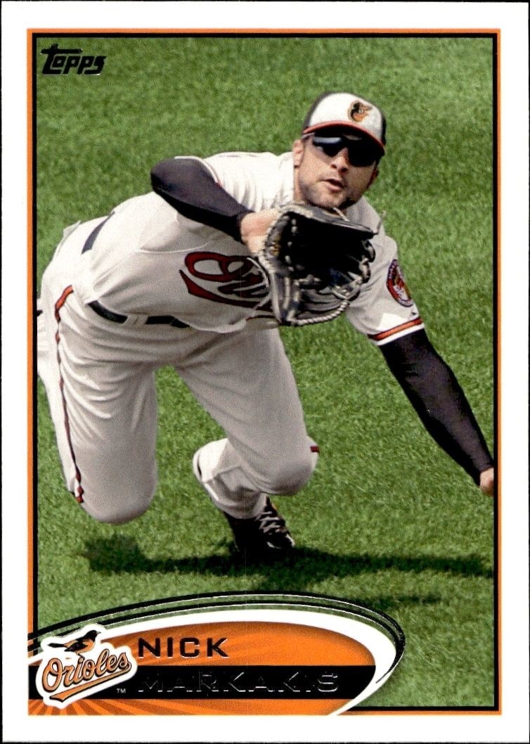 2012 Topps Series 2 Nick Markakis #468 trading card