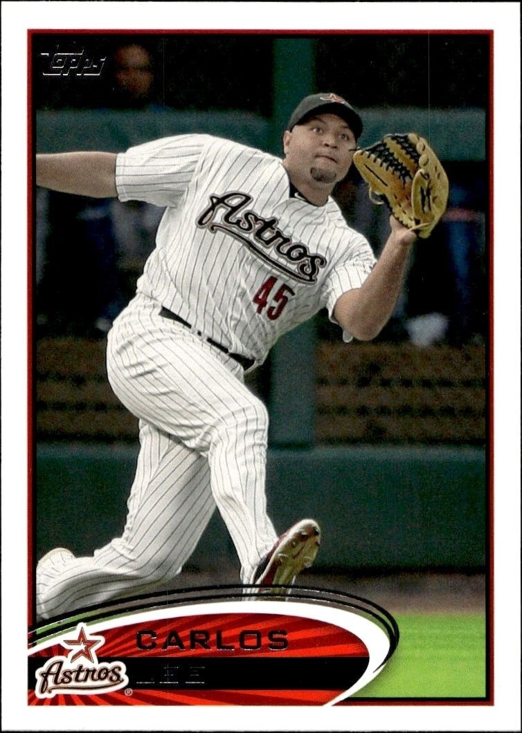 2012 Topps Series 2 Carlos Lee #592 trading card