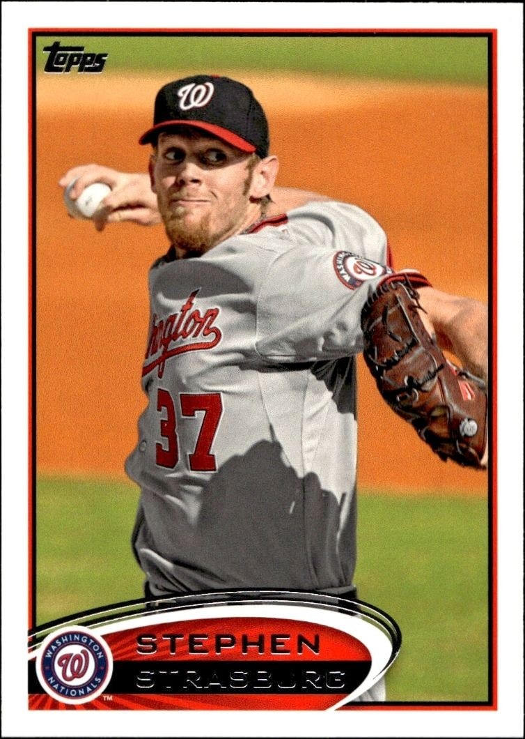 2012 Topps Series 2 Stephen Strasburg #556 trading card