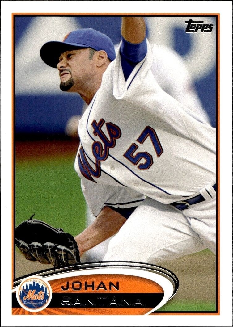 2012 Topps Series 2 Johan Santana #479 trading card