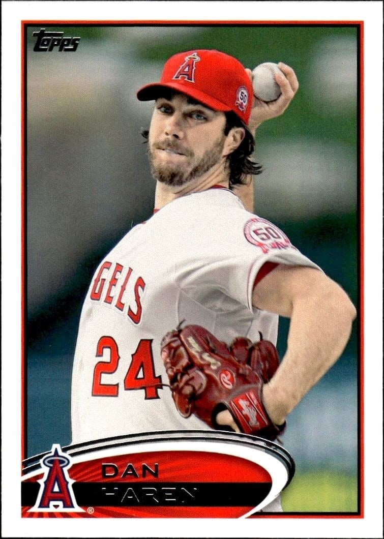 2012 Topps Series 2 Dan Haren #601 trading card