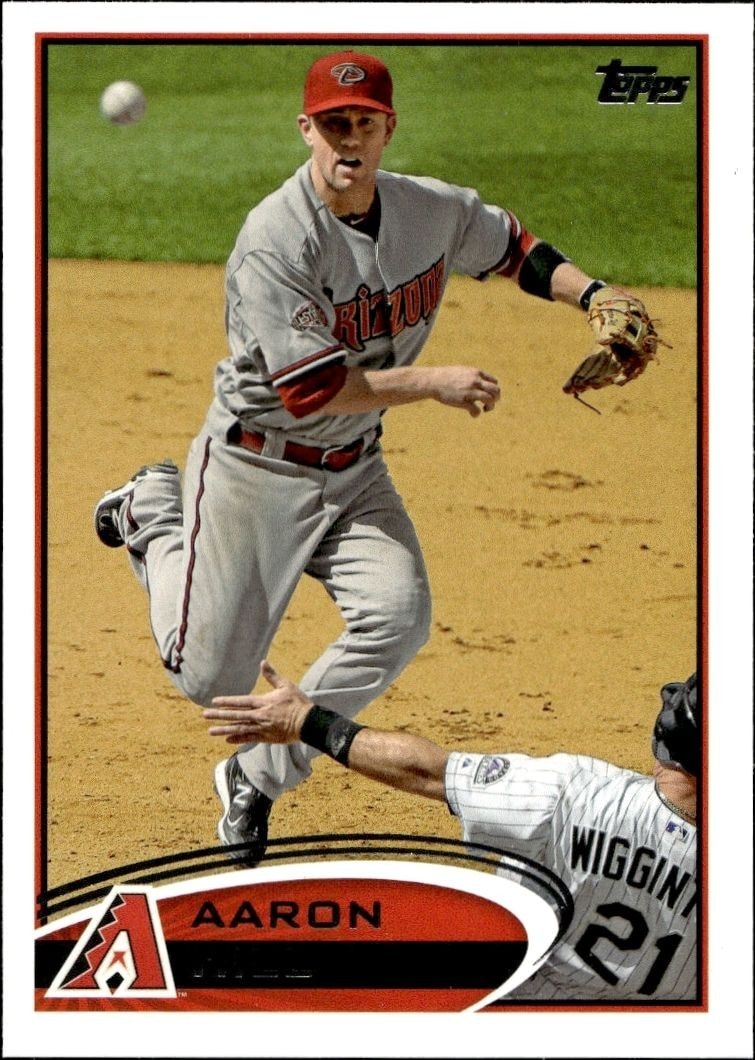 2012 Topps Series 2 Aaron Hill #527 trading card