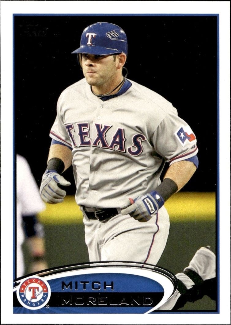 2012 Topps Series 1 Mitch Moreland #299 trading card
