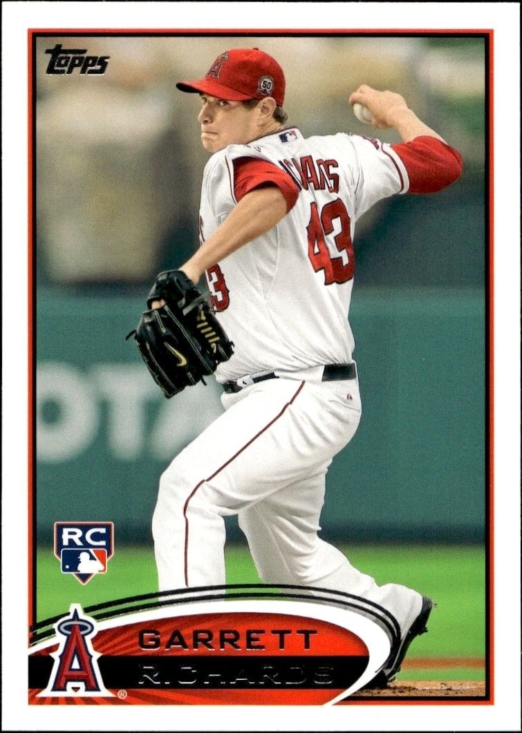2012 Topps Series 2 Garrett Richards #575 trading card