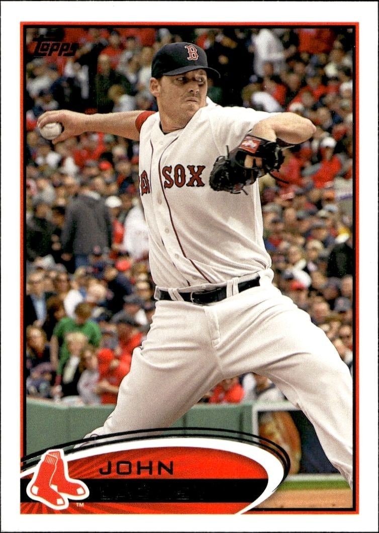 2012 Topps Series 1 John Lackey #328 trading card