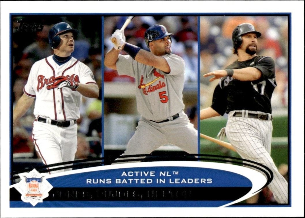 2012 Topps Series 1 Chipper Jones #159 trading card