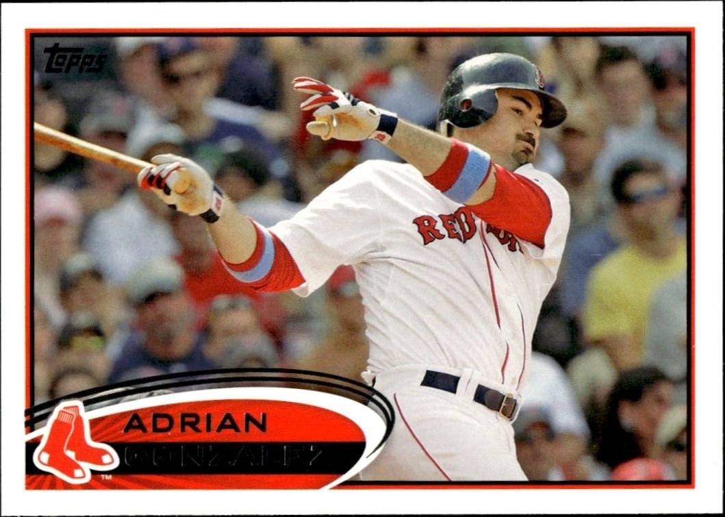 2012 Topps Series 1 Adrian Gonzalez #50 trading card