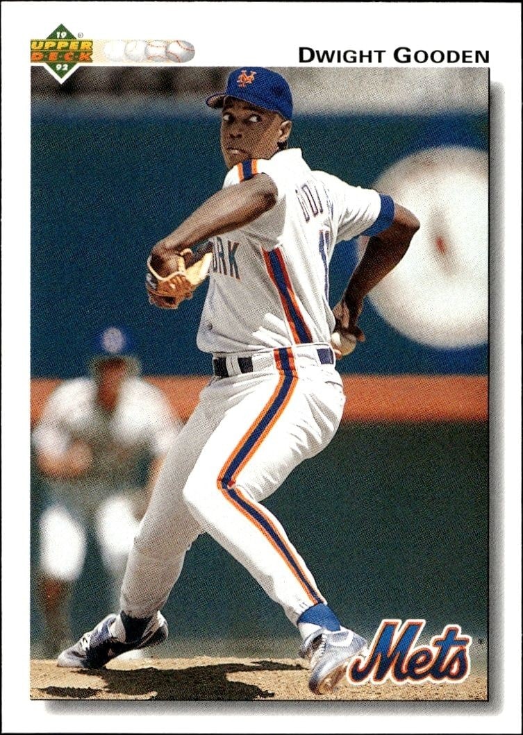 1992 Upper-Deck Low Number Dwight Gooden #135 trading card