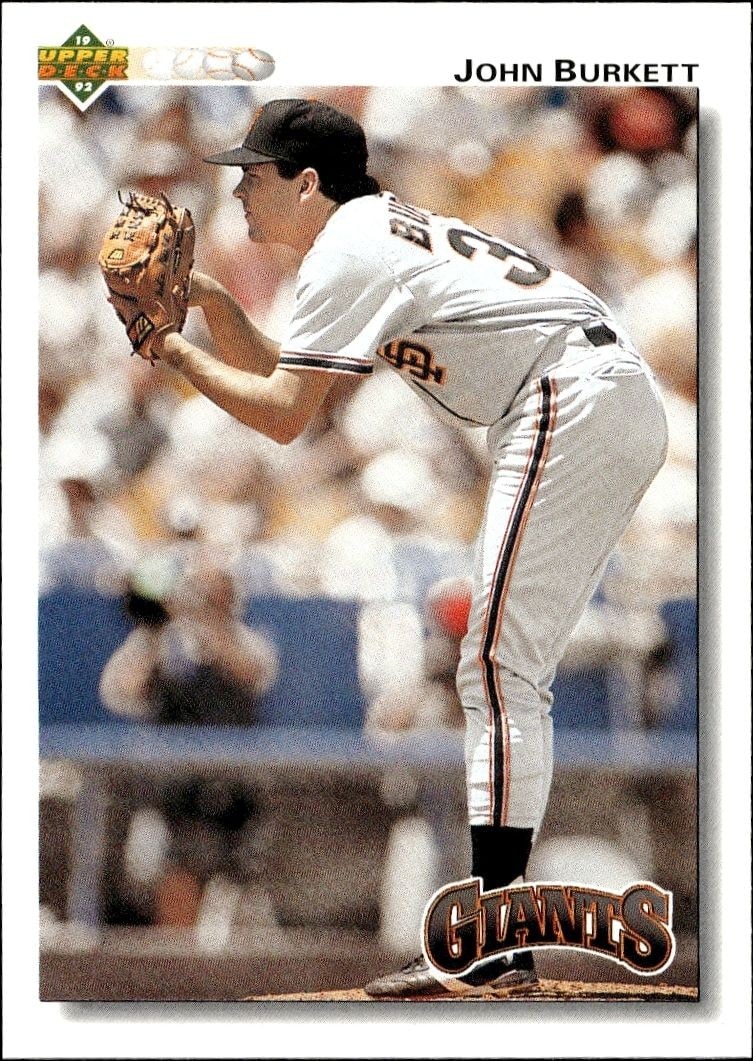 1992 Upper-Deck Low Number John Burkett #148 trading card