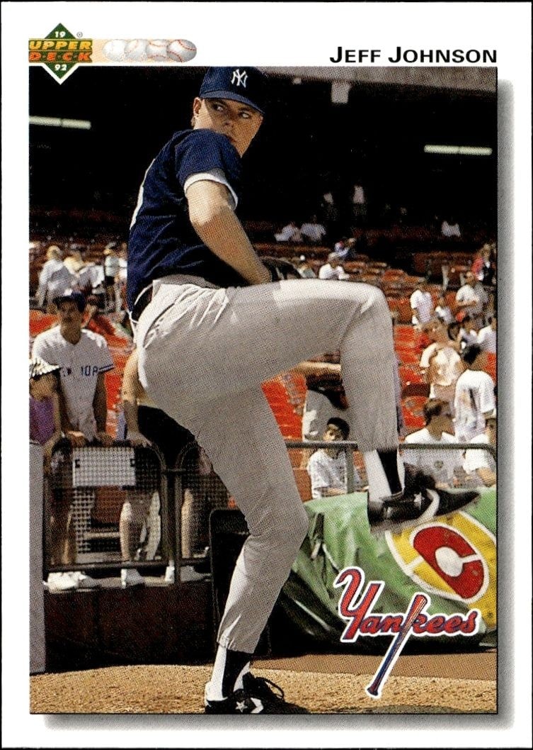 1992 Upper-Deck Low Number Jeff Johnson #626 trading card