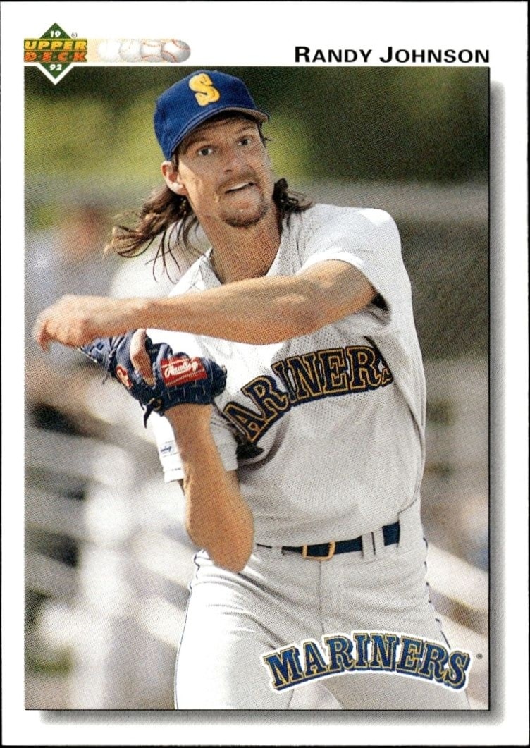 1992 Upper-Deck Low Number Randy Johnson #164 trading card