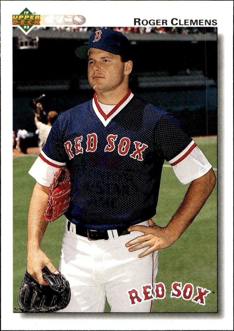 1992 Upper-Deck Low Number Roger Clemens #545 trading card