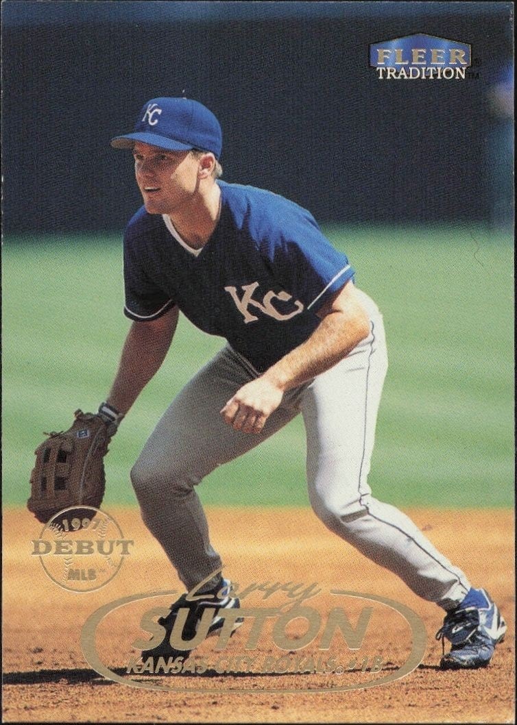 1998 Fleer Tradition Larry Sutton #185 trading card