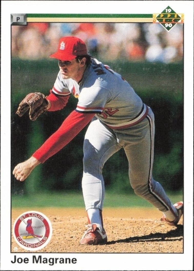 1990 Upper-Deck Low Number Joe Magrane #242 trading card