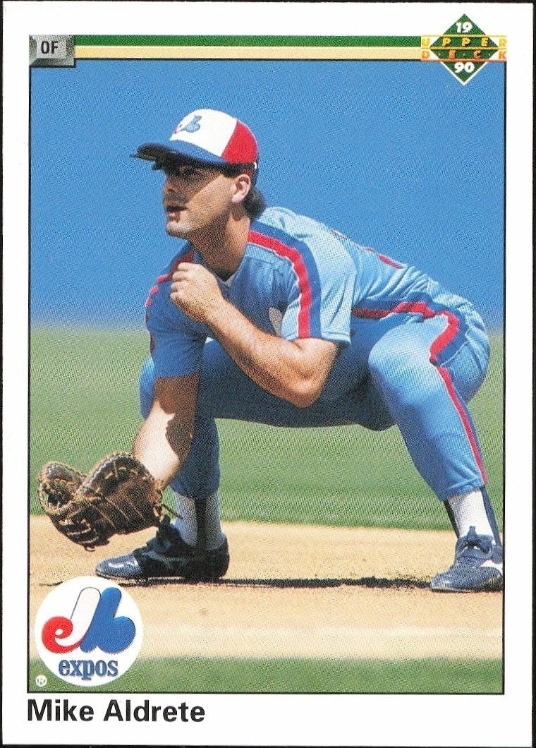 1990 Upper-Deck Low Number Mike Aldrete #415 trading card