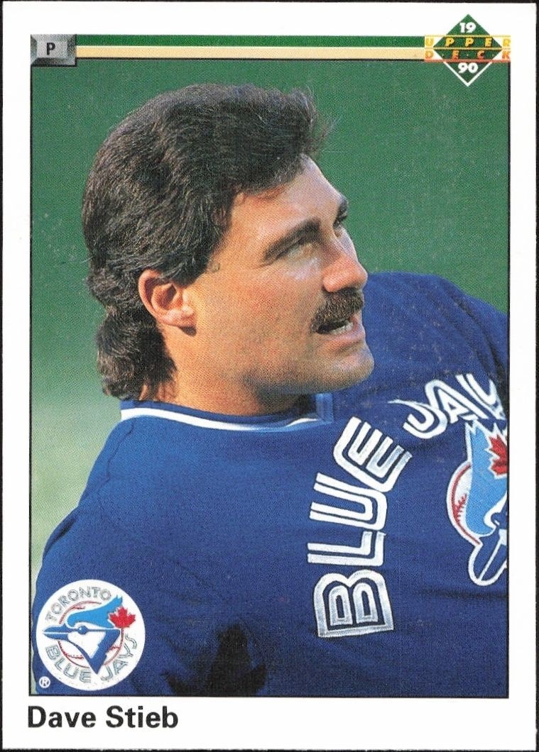 1990 Upper-Deck Low Number Dave Stieb #605 trading card