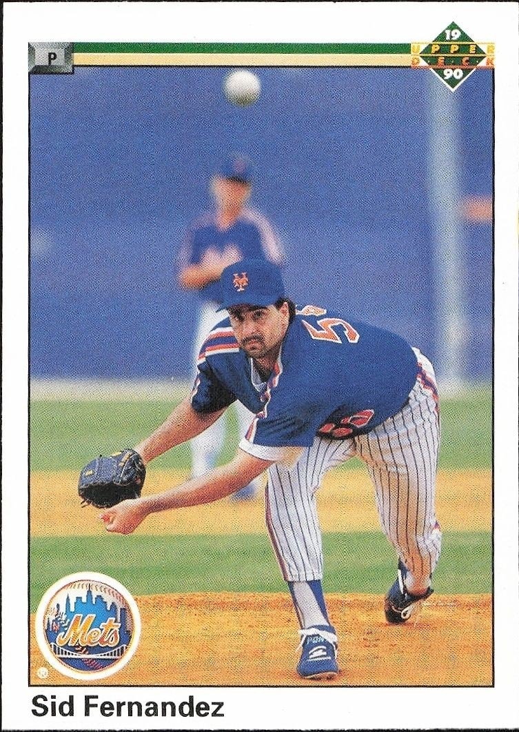 1990 Upper-Deck Low Number Sid Fernandez #261 trading card