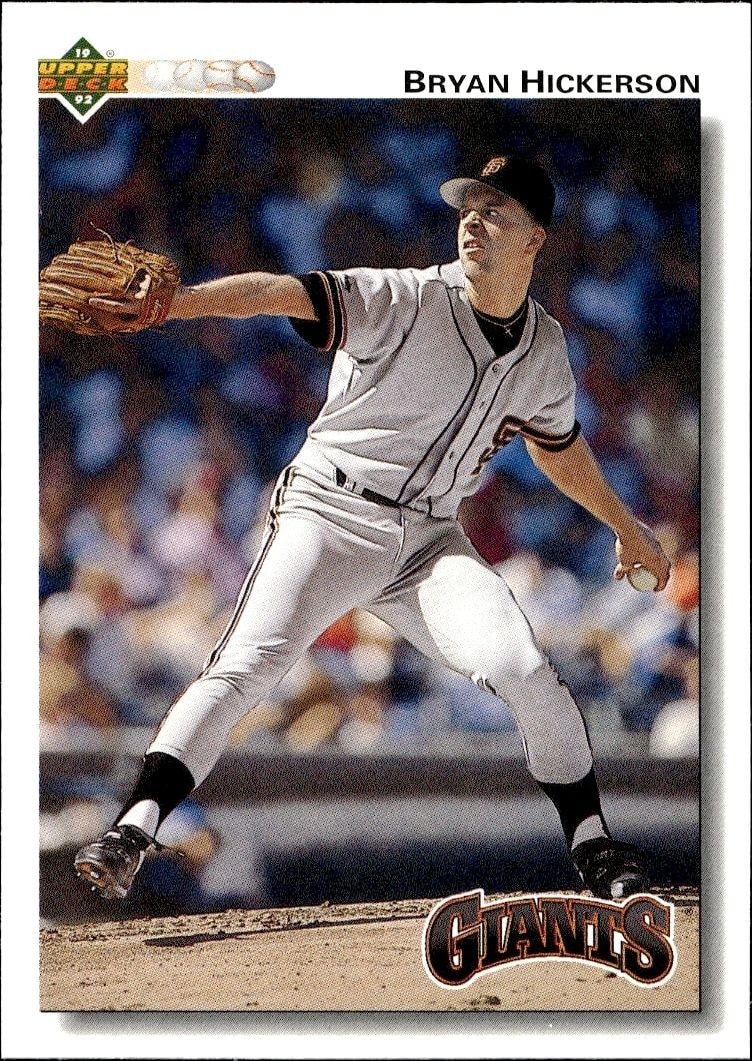 1992 Upper-Deck Low Number Bryan Hickerson #667 trading card