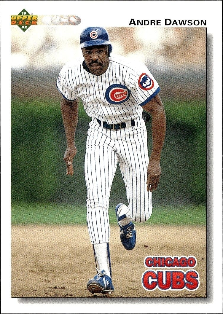1992 Upper-Deck Low Number Andre Dawson #124 trading card