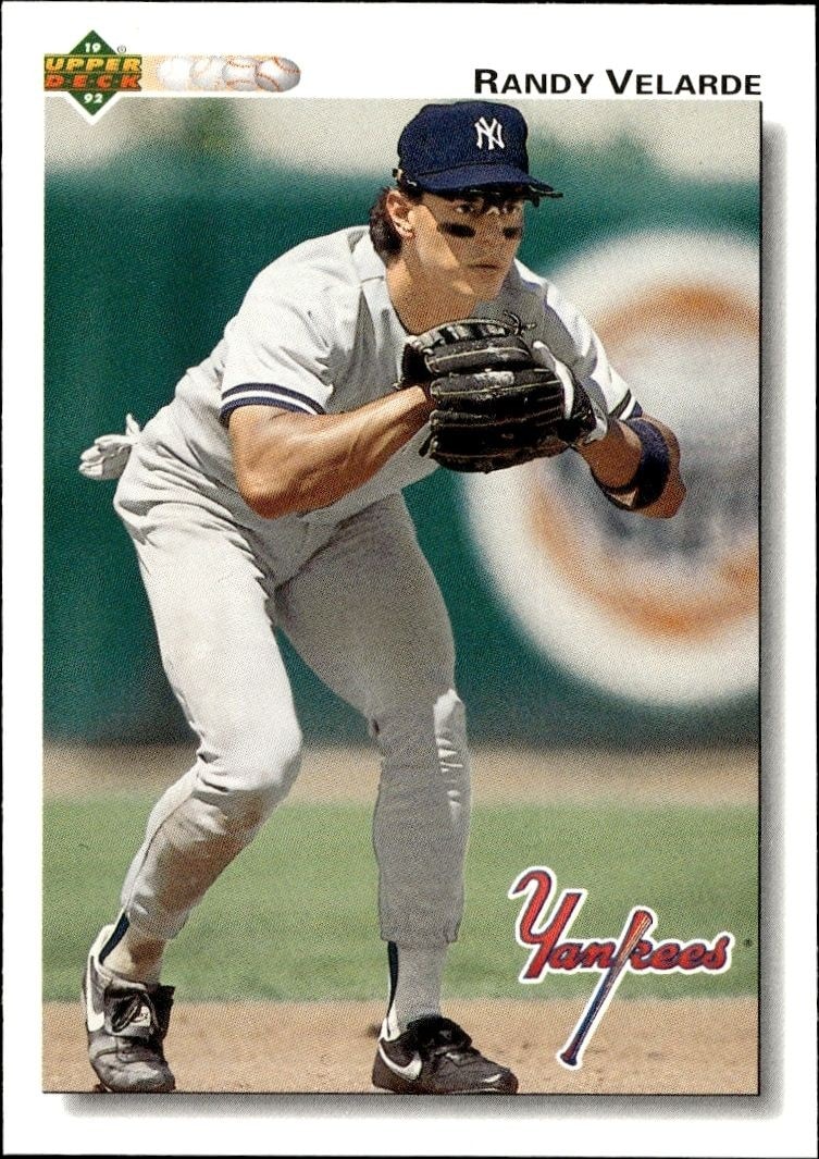 1992 Upper-Deck Low Number Randy Velarde #399 trading card