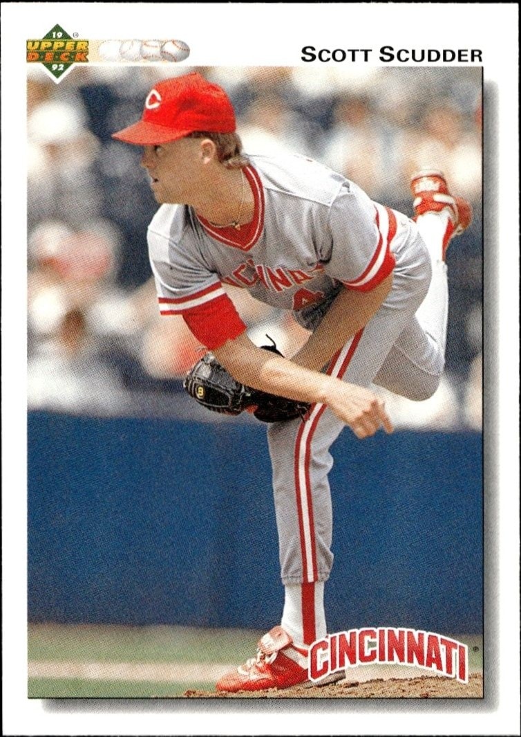 1992 Upper-Deck Low Number Scott Scudder #485 trading card