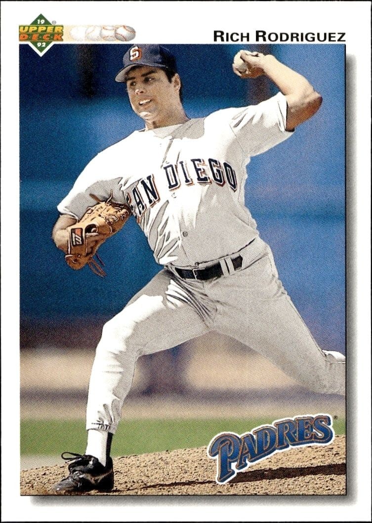 1992 Upper-Deck Low Number Rich Rodriguez #568 trading card