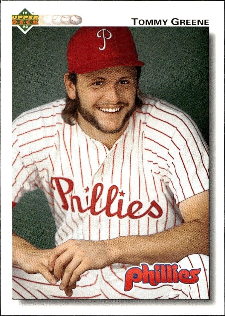 1992 Upper-Deck Low Number Tommy Greene #567 trading card