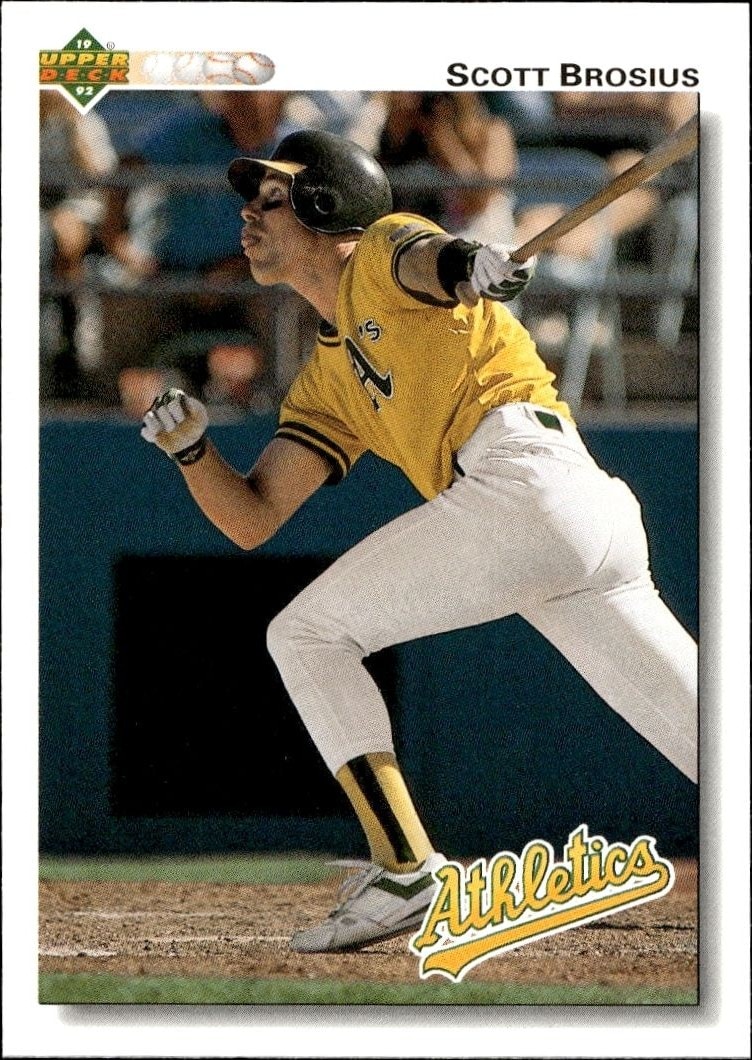 1992 Upper-Deck Low Number Scott Brosius #312 trading card