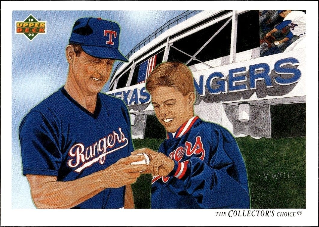 1992 Upper-Deck Low Number Nolan Ryan #92 trading card